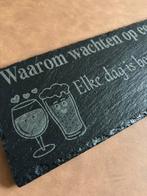 Borrelplank Leisteen 30x11 cm, Ophalen of Verzenden, Zo goed als nieuw, Rechthoekig, Hout