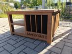 Salontafel teakhout 90x90cm, Huis en Inrichting, Tafels | Salontafels, Ophalen, Zo goed als nieuw, Minder dan 50 cm, Teakhout