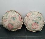 Kussens,stoel,bank,RETRO,rond,bloem,doorsnede 40 cm,stof, Huis en Inrichting, Woonaccessoires | Kussens, Ophalen of Verzenden