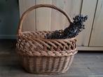 Brocante rieten boodschappen draag mand 36cm breed hoog 23cm, Huis en Inrichting, Woonaccessoires | Schalen en Manden, Ophalen of Verzenden