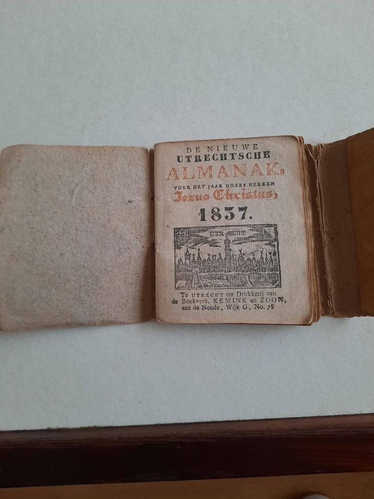 Almanak uit 1837. Utrecht, Ophalen