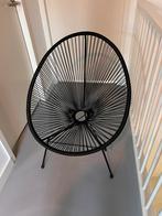 Stijlvolle Loungestoel - Binnen & Buiten, Huis en Inrichting, Stoelen, Ophalen, Zwart, Zo goed als nieuw, Metaal