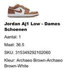Nieuwe sneakers Jordan Aj1 Low - Dames schoenen Nike bruin, Eén persoon, Cadeaubon