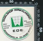 Sticker: Tegelshop Winkelhorst - Ede, Ophalen of Verzenden, Zo goed als nieuw, Bedrijf of Vereniging