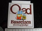sticker Oad busreizen logo gewoonweg gezelliger, Verzenden, Zo goed als nieuw, Bedrijf of Vereniging