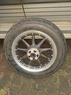Harley voorwiel alu met band, en 41 mm balhoofdplaten, Ophalen, Gebruikt