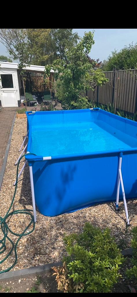 Zwembad swimming pool 4X2m, Tuin en Terras, Zwembaden, Zo goed als nieuw, 120 cm of meer, 200 tot 400 cm, Rechthoekig, Ophalen