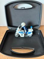 PLAYMOBIL motorpolitie met licht in koffertje, Ophalen of Verzenden, Gebruikt, Complete set