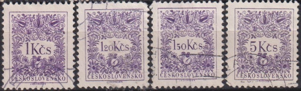 Tsjechoslowakije 1952 Belastingzegels, Verzenden, Gestempeld, Overige thema's