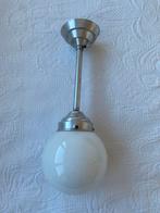 Vintage Bol Plafondlamp, Ophalen of Verzenden, Gebruikt, Glas