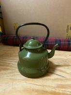 Emaille groen theepot, Antiek en Kunst, Antiek | Emaille, Ophalen of Verzenden
