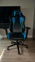 Gamingstoel zwart blauw, Huis en Inrichting, Bureaustoelen, Blauw, Ophalen of Verzenden, Zo goed als nieuw, Gaming bureaustoel