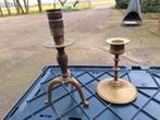 2x koperen kandelaar, Ophalen of Verzenden, Koper of Brons