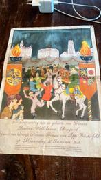 Affiche geboorte Beatrix uitgegeven door Rotterdam, Verzamelen, Ophalen of Verzenden, 1980 tot heden, Knipsel(s)