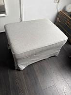 Ikea Ektorp poef/hocker met extra witte hoes in nieuw staat, Ophalen, Vierkant, Zo goed als nieuw, Stof