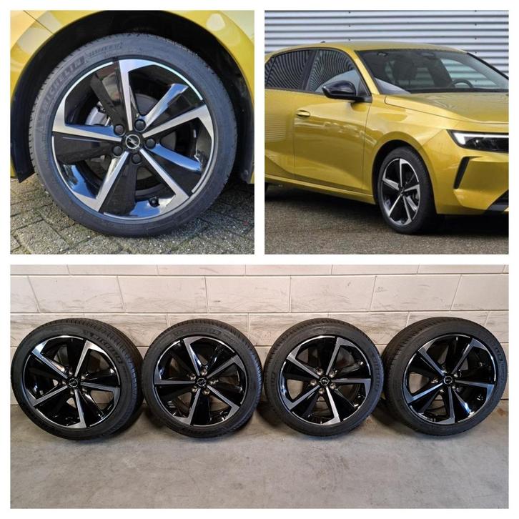 Nieuwe bi-color lichtmetalen velgen Opel Astra L 225/45/17, Auto-onderdelen, Banden en Velgen, Banden en Velgen, Zomerbanden, 17 inch