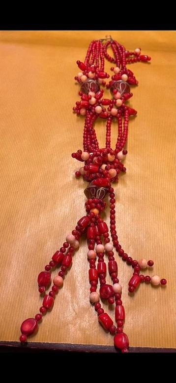 Exclusieve Rode Koraal Ketting - Feestdagen! beschikbaar voor biedingen