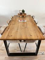 Eikenhouten Eettafel 210x100, Huis en Inrichting, Tafels | Eettafels, Ophalen, Gebruikt, 200 cm of meer, 50 tot 100 cm