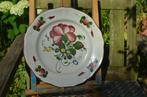 Div. aardewerk borden floraal decor op 1 na 19e/20e eeuw (6), Antiek en Kunst, Antiek | Keramiek en Aardewerk, Ophalen of Verzenden