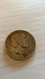 2,5 gulden Willem De derde 1865 zilver, Zilver, 2½ gulden, Ophalen of Verzenden, Koning Willem III