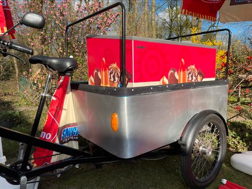Elektrische bakfiets/transportfiets + ijsverkoop toebehoren, Fietsen en Brommers, Fietsen | Bakfietsen, Gebruikt, Overige merken