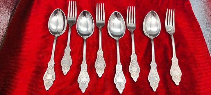 Robbe en Berking Ostfriesen verzilverd bestek, Antiek en Kunst, Antiek | Bestek, Ophalen of Verzenden