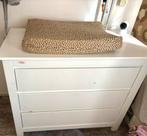 Witte commode met verschoonmat en hoes, Ophalen, Gebruikt, 50 tot 70 cm, 100 cm of meer
