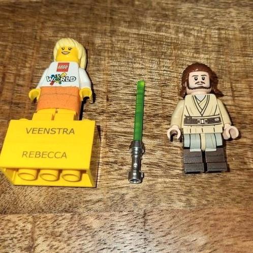 Lego Star Wars minifiguur Qui-Gon Jinn, Verzamelen, Star Wars, Zo goed als nieuw, Actiefiguurtje, Ophalen
