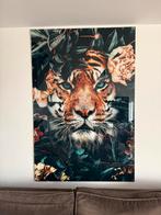 2x Plexiglas Schilderij Tijger & Leeuw, Ophalen, Zo goed als nieuw, Schilderij, 75 cm of meer