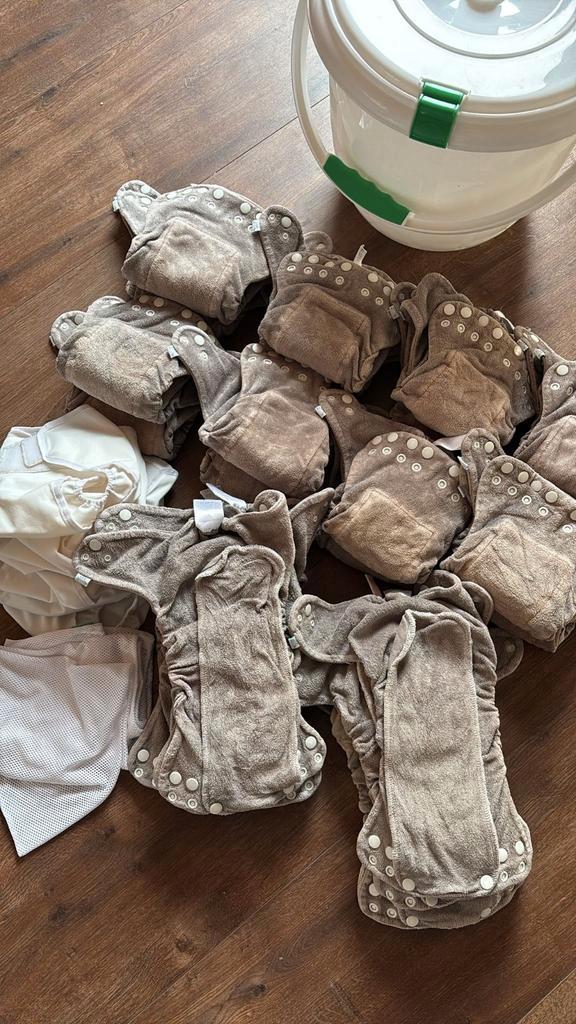 Popolini Organic Wasbare Luiers Set Maat 1 (tot 8 kg), Kinderen en Baby's, Overige Kinderen en Baby's, Gebruikt, Ophalen