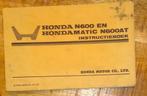 Honda N600 en Hondamatic N600AT instructieboek, Ophalen of Verzenden, Honda