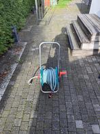 Tuinslanghaspel met slang, Ophalen, Gebruikt, Tuinslanghaspel