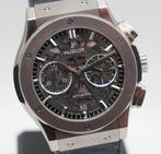 Hublot Classic Fusion Aerofusion 45 mm, Overige merken, Leer, Staal, Polshorloge
