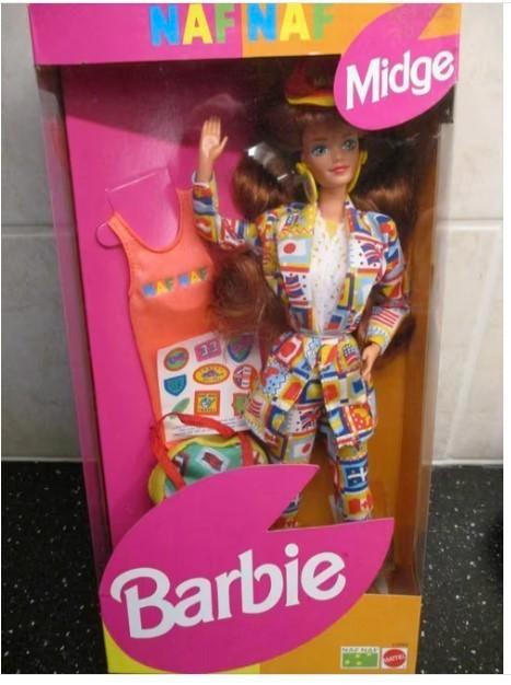 1991 BARBIE/MIDGE NAF NAF  NRFB, Verzamelen, Poppen, Nieuw, Fashion Doll, Verzenden