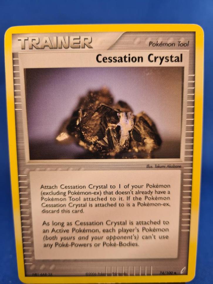 Cessation Crystal 74/100 - Crystal Guardians, Hobby en Vrije tijd, Verzamelkaartspellen | Pokémon, Gebruikt, Verzenden