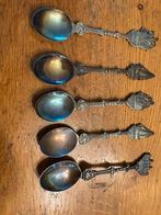 Antiek brocante verzilverd lepel boot Douwe Egberts gebouw, Antiek en Kunst, Ophalen of Verzenden