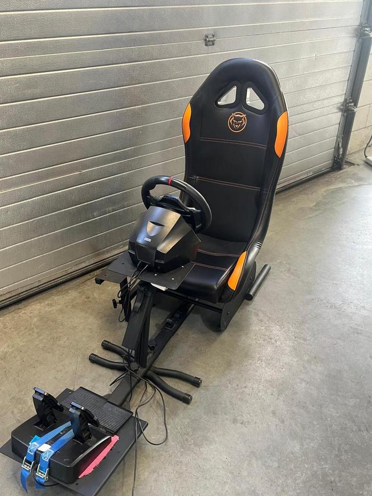Playstation playseat met stuur en pedalen, Spelcomputers en Games, Spelcomputers | Sony PlayStation Consoles | Accessoires, Zo goed als nieuw