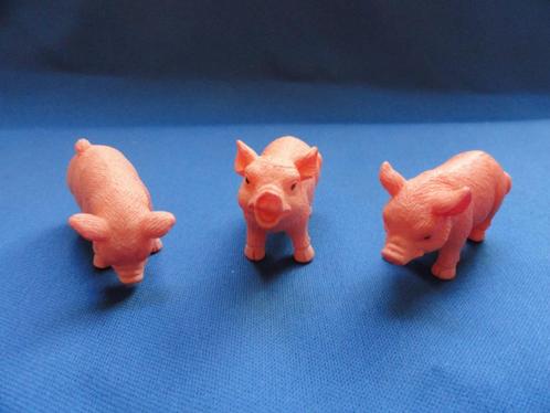 set van 3 varkentjes 3 roze varkens 4,8cm poppenhuis 1:12, Verzamelen, Poppenhuizen en Toebehoren, Nieuw, Poppenhuis, Verzenden