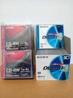 Sony DVD+R en TDK CD-RW. Beide 10 stuks nieuw., Computers en Software, Beschrijfbare discs, Nieuw, Dvd, Ophalen of Verzenden, Herschrijfbaar