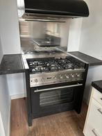 Solitaire Fornuis met Oven en Grill, Gebruikt, Hete lucht, Ophalen of Verzenden, Oven met grill