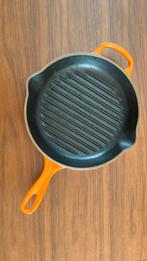 Le Creuset grillpan, Huis en Inrichting, Keuken | Potten en Pannen, Gebruikt, Overige typen, Ophalen of Verzenden, Gietijzer