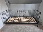 2 IKEA Meldal 1 persoons metalen bedden, Ophalen, 85 tot 100 cm, Zo goed als nieuw, Lattenbodem