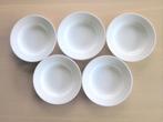 Boch La Louviére 5 roomwitte diepe borden D23,5cm H3,5cm, Huis en Inrichting, Keramiek, Ophalen of Verzenden, Zo goed als nieuw