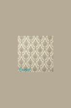 5499 Vintage barok behang mauve blauw en groen tinten swiet, Verzenden, Wit