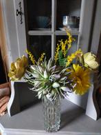 Set kunstbloemen zachtgroen zachtgeel, Huis en Inrichting, Ophalen, Gebruikt