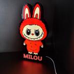 Labubu nachtlamp / lichtbox cadeau met eigen naam, Ophalen of Verzenden, Nieuw, Led , 3d geprint