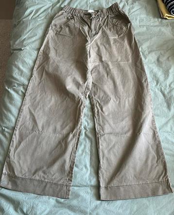 Kaki groene wide leg broek (Zara, 152) beschikbaar voor biedingen