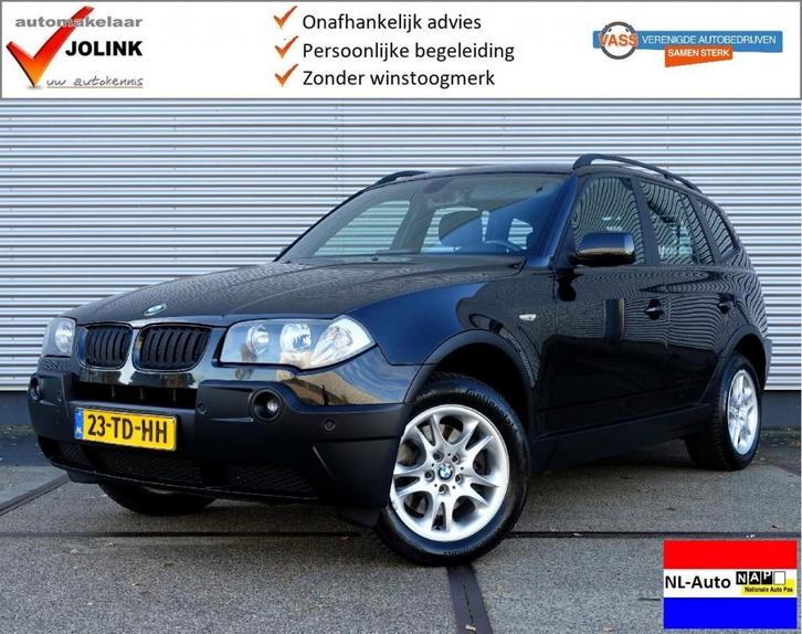 Bmw X3 2.0i 16V Executive 4x4 I NL-Auto I Clima I Navi I Cru, Auto's, BMW, X3, 4x4, ABS, Airbags, Airconditioning, Alarm, Bluetooth