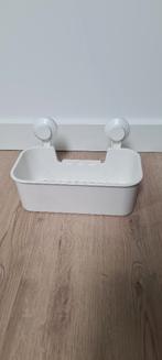 Ikea TISKEN mand met zuignap wit, Ophalen of Verzenden, Zo goed als nieuw, Wit, Overige typen