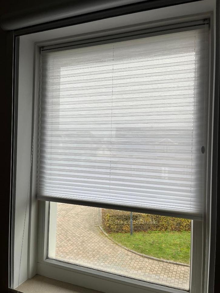 Plissé 85 x 125 en 72 x112 verduisterend, Huis en Inrichting, Stoffering | Gordijnen en Lamellen, Zo goed als nieuw, 100 tot 150 cm